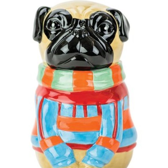 PUG DOG Bank Other - 🐶Ceramic PUG DOG In A Sweater BANK!